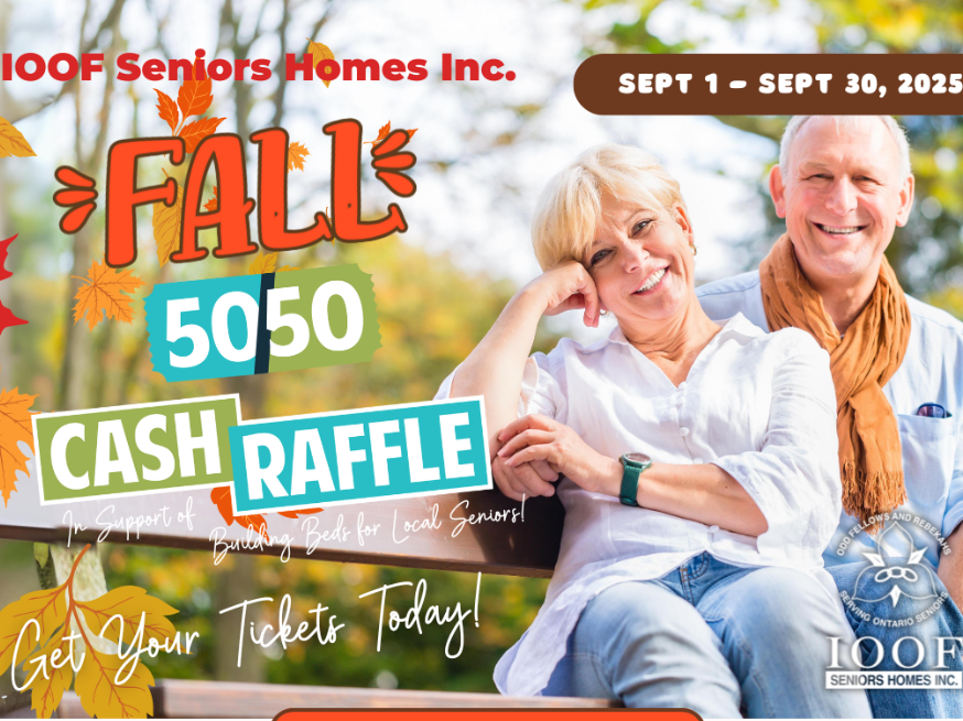 Fall raffle kicks off to fund IOOF’s redevelopment project in Barrie