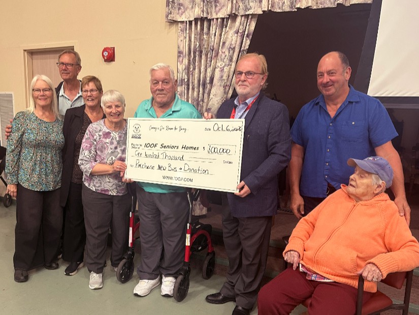Milestone Gift Brings New Accessible Bus Closer to Reality for IOOF Residents